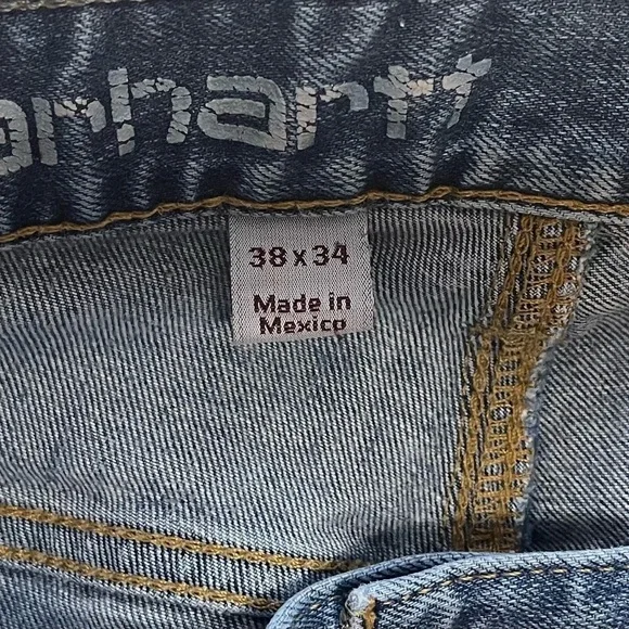 Carhartt Men’s Relaxed Fit Distressed Jeans. Size 38 - Picture 7 of 7